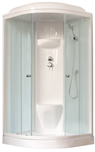 Душевая кабина Royal Bath HK стекло белое/прозрачное 100x100см RB100HK6-WT