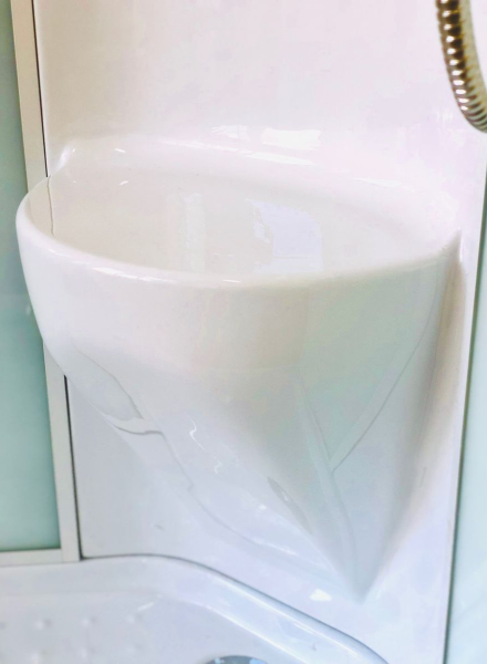 Душевая кабина Royal Bath HK стекло белое/прозрачное 100x100см RB100HK6-WT-CH