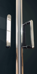 Душевая кабина Royal Bath HK стекло чёрное/прозрачное 100x100см RB100HK7-BT-CH