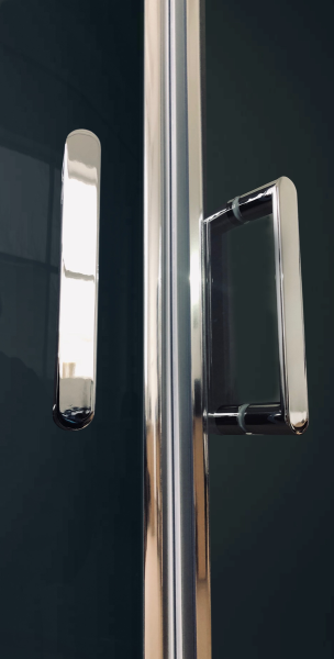 Душевая кабина Royal Bath HK стекло чёрное/прозрачное 100x100см RB100HK7-BT-CH