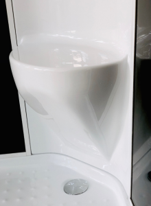 Душевая кабина Royal Bath HK стекло чёрное/прозрачное 100x100см RB100HK7-BT