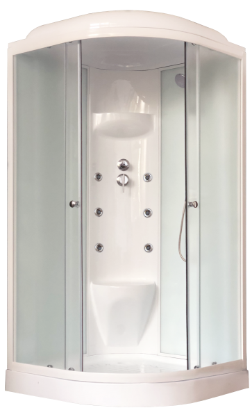 Душевая кабина Royal Bath HK стекло белое/матовое 100x100см RB100HK7-WC
