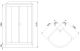 Душевая кабина Royal Bath HK стекло белое/прозрачное 100x100см RB100HK7-WT-CH