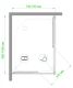 Душевой уголок Royal Bath HPD 75x100см белый RB1075HPD-T