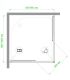 Душевой уголок Royal Bath HPD 95x100см белый RB1095HPD-C