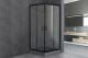 Душевой уголок Royal Bath HPD 110x120см чёрный RB12110HPD-T-BL