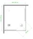 Душевой уголок Royal Bath HPD 100x115см белый RB11510HPD-C