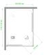 Душевой уголок Royal Bath HPD 85x115см белый RB11585HPD-T
