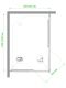 Душевой уголок Royal Bath HPD 85x120см белый RB1285HPD-C