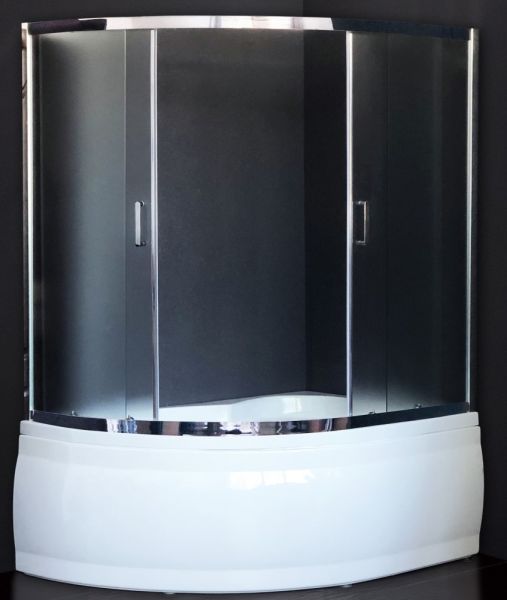 Шторка на ванну Royal Bath Alpine 150см хром RB150ALP-C-CH