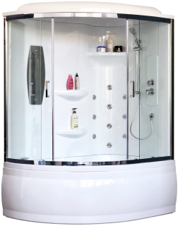 Душевой бокс Royal Bath ALP правый стекло прозрачное 150x100см RB150ALP-T-CH-R