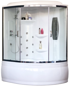 Душевой бокс Royal Bath ALP левый стекло прозрачное 150x100см RB150ALP-T-CH-L