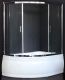 Шторка на ванну Royal Bath Alpine 150см хром RB150ALP-T-CH