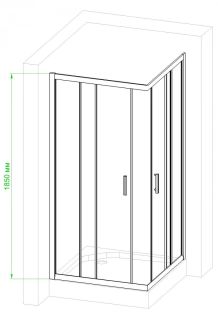 Душевой уголок Royal Bath HPD 75x75см белый RB75HPD-C Душевой уголок Royal Bath HPD 75x75см белый RB75HPD-C