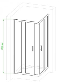 Душевой уголок Royal Bath HPD 95x95см белый RB95HPD-T Душевой уголок Royal Bath HPD 95x95см белый RB95HPD-T