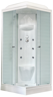 Душевая кабина Royal Bath HP стекло белое/матовое 80x80см RB80HP7-WC