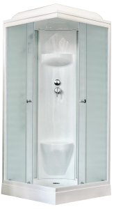 Душевая кабина Royal Bath HP стекло белое/матовое 80x80см RB80HP6-WC