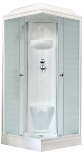 Душевая кабина Royal Bath HP стекло белое/матовое 80x80см RB80HP6-WC