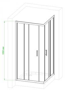 Душевой уголок Royal Bath HPD 110x100см чёрный RB1110HPD-T-BL Душевой уголок Royal Bath HPD 110x100см чёрный RB1110HPD-T-BL