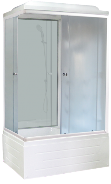 Душевая кабина Royal Bath BP правая стекло белое/шиншилла 100x80см RB8100BP6-WC-R