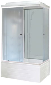 Душевая кабина Royal Bath BP левая стекло белое/матовое 100x80см RB8100BP6-WC-L