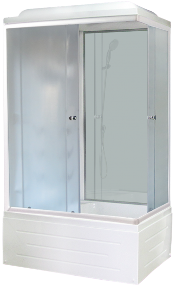 Душевая кабина Royal Bath BP левая стекло белое/матовое 100x80см RB8100BP6-WC-L