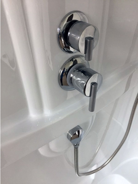 Душевая кабина Royal Bath BP левая стекло матовое 100x80см RB8100BP1-M-L