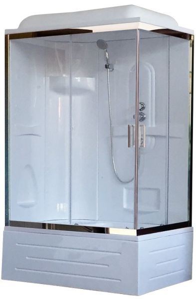 Душевая кабина Royal Bath BP левая стекло прозрачное 100x80см RB8100BP1-T-CH-L