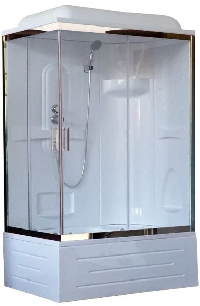 Душевая кабина Royal Bath BP правая стекло прозрачное 100x80см RB8100BP1-T-CH-R
