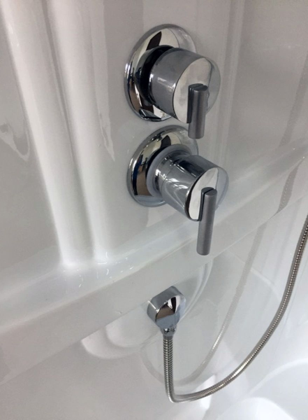 Душевая кабина Royal Bath BP левая стекло матовое 100x80см RB8100BP2-M-L