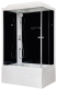 Душевая кабина Royal Bath BP левая стекло чёрное/прозрачное 100x80см RB8100BP5-BT-L