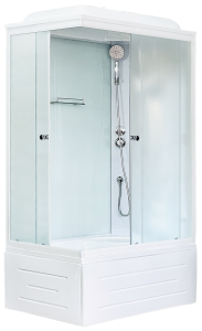Душевая кабина Royal Bath BP правая стекло белое/матовое 100x80см RB8100BP5-WC-R