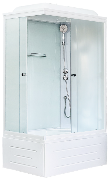 Душевая кабина Royal Bath BP правая стекло белое/матовое 100x80см RB8100BP5-WC-R