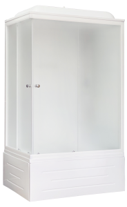 Душевая кабина Royal Bath BP правая стекло белое/матовое 100x80см RB8100BP5-WC-R