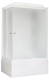 Душевая кабина Royal Bath BP правая стекло белое/матовое 100x80см RB8100BP5-WC-R