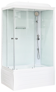 Душевая кабина Royal Bath BP правая стекло белое/прозрачное 100x80см RB8100BP5-WT-R