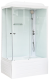 Душевая кабина Royal Bath BP правая стекло белое/прозрачное 100x80см RB8100BP5-WT-R