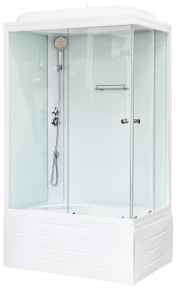 Душевая кабина Royal Bath BP левая стекло белое/прозрачное 100x80см RB8100BP5-WT-L