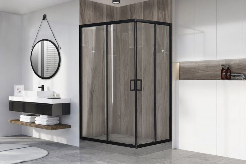 Душевой уголок Royal Bath HPD 100x80см чёрный RB8100HPD-T-BL