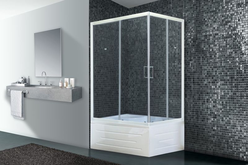 Душевой уголок Royal Bath BP 100x80см правый белый RB8100BP-T-R