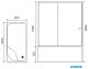Душевой уголок Royal Bath BP 100x80см левый белый RB8100BP-C-L
