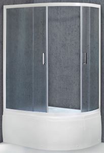 Душевой уголок Royal Bath BK 120x80см левый белый RB8120BK-C-L