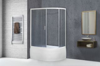 Душевой уголок Royal Bath BK 120x80см левый белый RB8120BK-C-L Душевой уголок Royal Bath BK 120x80см левый белый RB8120BK-C-L