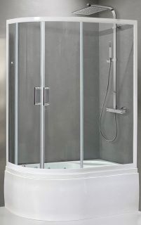 Душевой уголок Royal Bath BK 120x80см правый белый RB8120BK-T-R Душевой уголок Royal Bath BK 120x80см правый белый RB8120BK-T-R