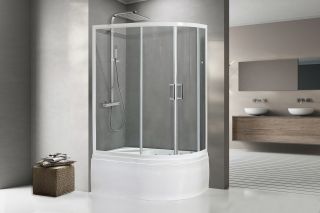 Душевой уголок Royal Bath BK 120x80см левый белый RB8120BK-T-L Душевой уголок Royal Bath BK 120x80см левый белый RB8120BK-T-L