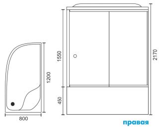 дверь для кабины RB8120BK1-M-R дверь для кабины RB8120BK1-M-R