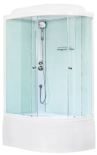 Душевая кабина Royal Bath BK левая стекло белое/прозрачное 120x80см RB8120BK5-WT-L