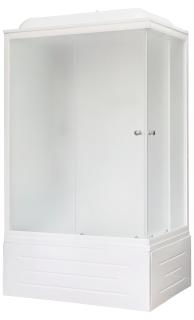 Душевая кабина Royal Bath BP левая стекло белое/матовое 120x80см RB8120BP5-WC-L