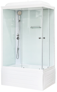 Душевая кабина Royal Bath BP правая стекло белое/прозрачное 120x80см RB8120BP5-WT-L