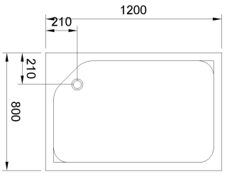 Душевой поддон Royal Bath 120x80см левый белый RB8120HP-L Душевой поддон Royal Bath 120x80см левый белый RB8120HP-L